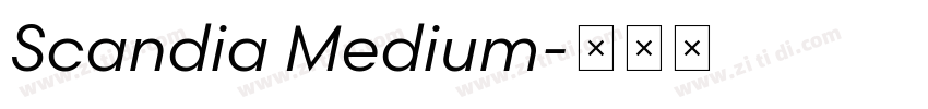 Scandia Medium字体转换